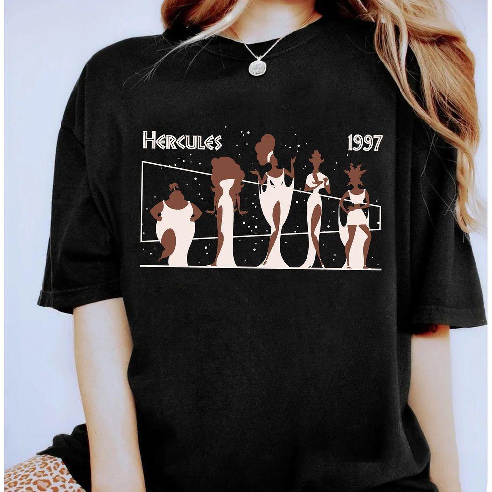 Disney Hercules 1997 Muses Portrait Constellation Shirt Hercules Tee Disneyland Family Matching Shirt Magic Kingdom Birthday Gift Design T-shirt